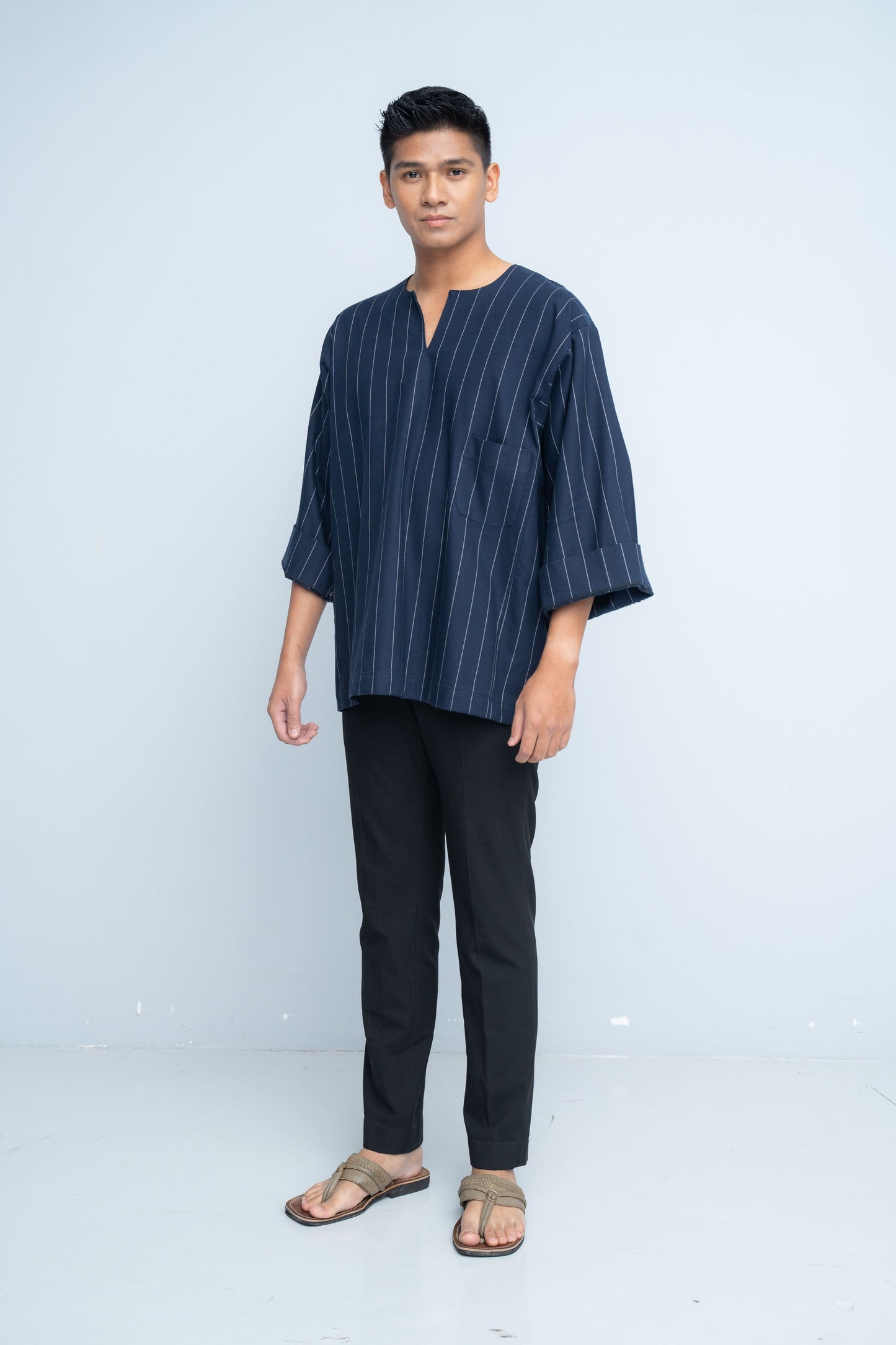 Stripes Kurts - Navy Blue