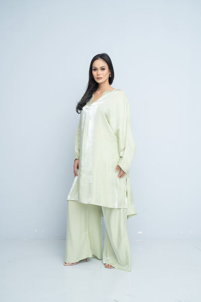Tunic with Palazzo Pants - Mint