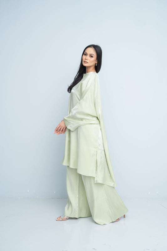 Tunic with Palazzo Pants - Mint
