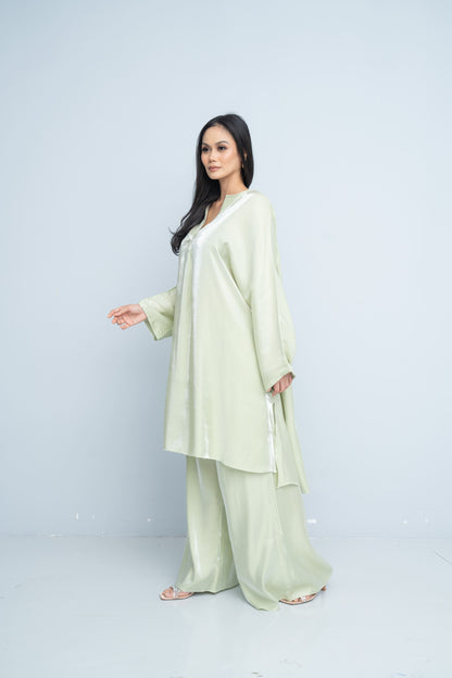 Tunic with Palazzo Pants - Mint